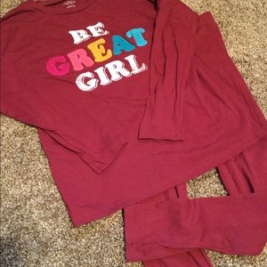 Arizona Jean Co Girls Leggings Shirt Set